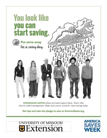 America Saves Week is Feb. 23-28.MU Extension