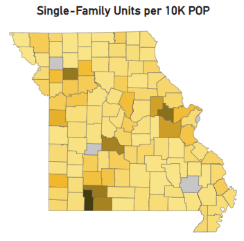 Map of counties of Missouri