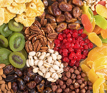 dried fruit and nuts