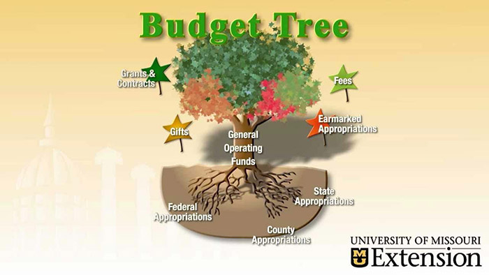 MU Extension budget tree