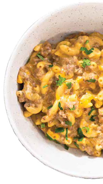 Zippy Venison Cheese Skillet