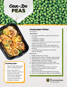 Can-Do Recipes: Peas