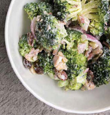 Broccoli and Cauliflower Salad