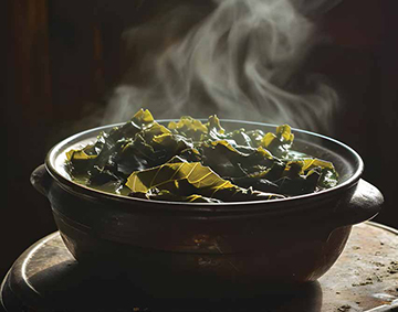 Collard Greens with Tomatoes & Garlic