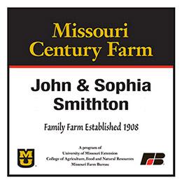 Century Farm sign