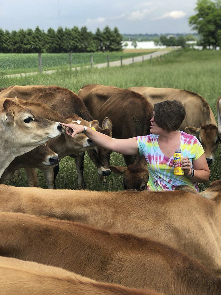 U Extension dairy specialist Reagan Bluel breaks down scientific research for dairy farmers in a new podcast, 'Dairy Science Digest.' She was recently named interim superintendent of MU's Southwest Research Center. Photo courtesy of Reagan Bluel.