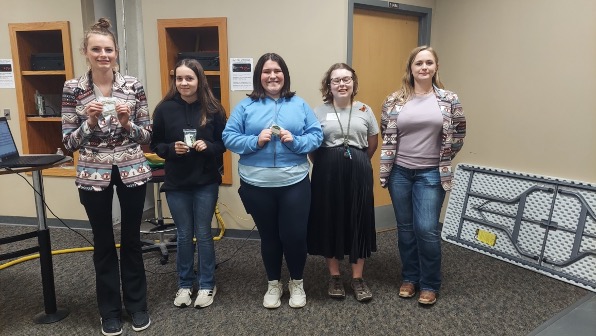 Top five seniors, from left: Kaitlynn Murphy, Emily Harris, Morgan Jackson, Madisyn Suess, Bryli DeLashmutt.