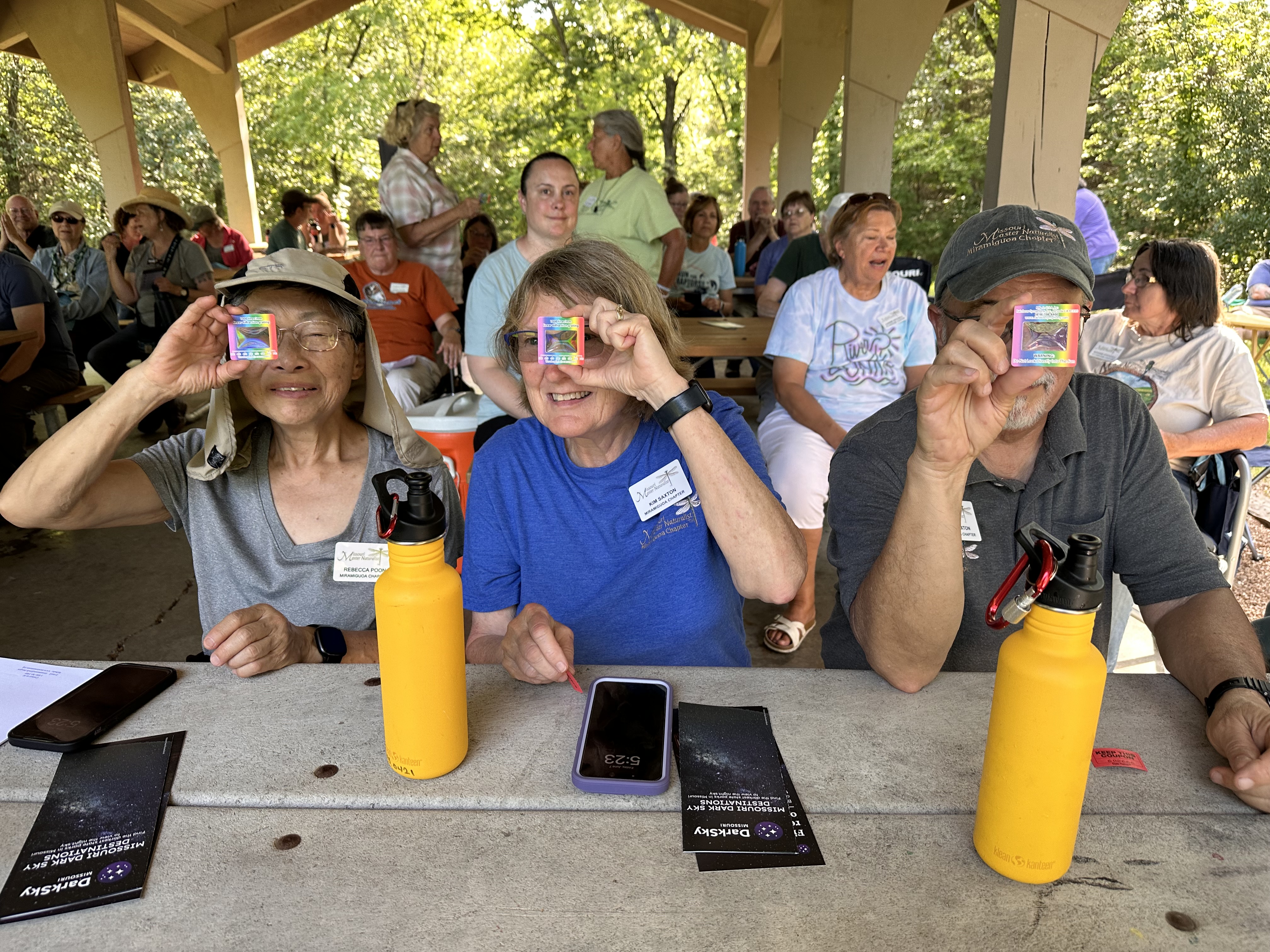 Master Naturalists during a dark sky presentation by Vayujeet Gokhale, Truman State University. Photo by Kitty Peer.