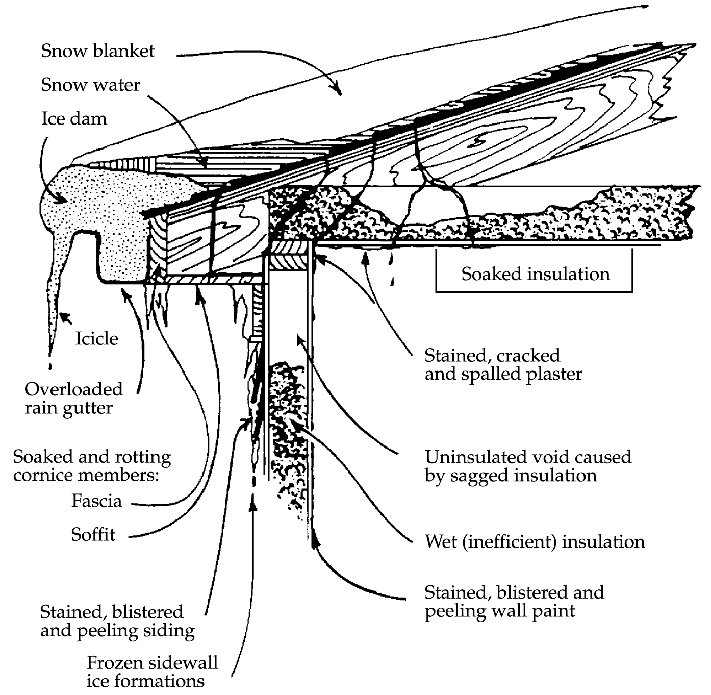 How ice dams damage homes.North Dakota State University