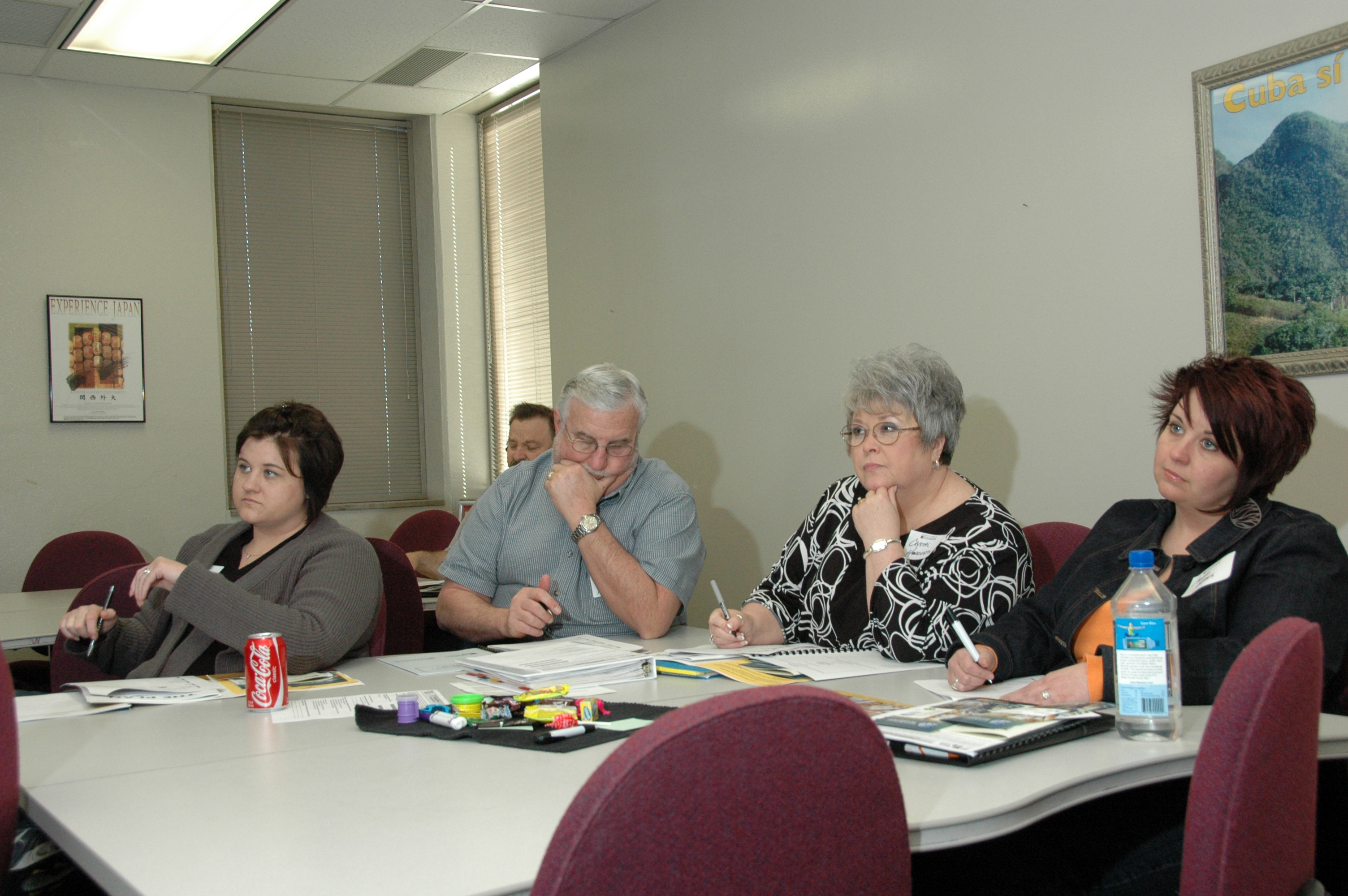 From left: Laura Dudley, Bob Harrington, Crystal Harrington and Cameo Gerdes at MU Extension business development workshop in Joplin, Mo.University of Missouri Cooperative Media Group