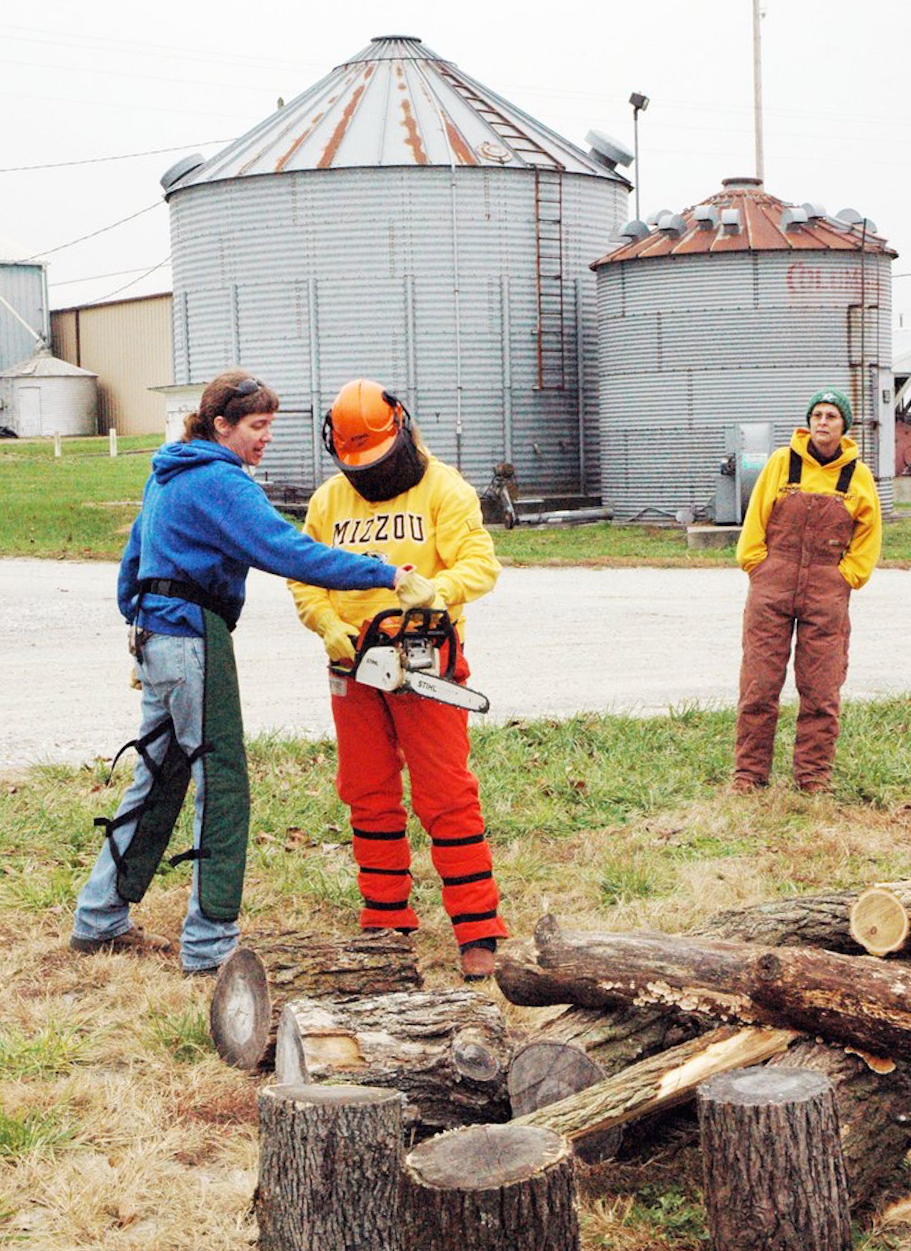 University of Missouri Extension horticulture specialist Katie Kammler gives tips on using chain saws at the recent Pearls of Production event for women livestock operators.Photo by Linda Geist